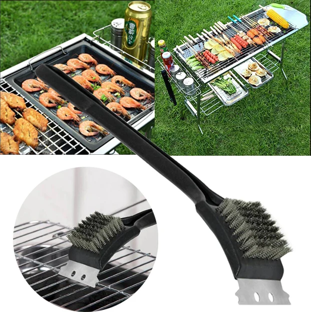 Очистка BBQ Размер: 21x7 3 см (приблизительно) щетка Weber принадлежности для гриля