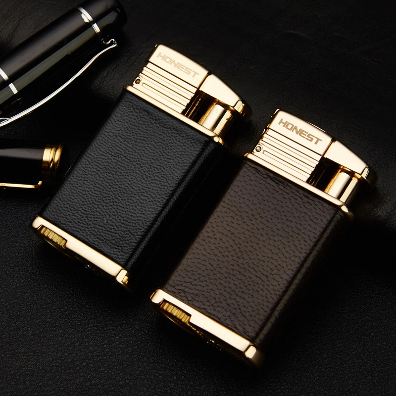 Роскошный ветрозащитный фонарь-зажигалка Jet Flame, многоразовая Бутановая газовая зажигалка, 1300 C, Мужская зажигалка с синим пламенем, подарки