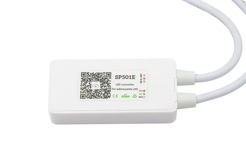 DC5-12V SP110E bluetooth-контроллер для Пиксельная адресация светодиодной ленты DC5-24V SP501E контроллер WIFI RGB для WS2811 WS2812B SK6812
