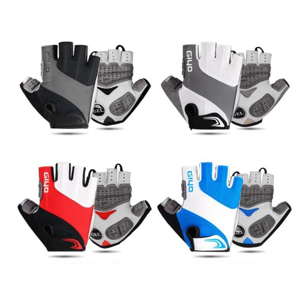 

Bicycle Gloves Half Finger Outdoor Sports Gloves Breathable Anti-slip MTB Road Racing Riding Cycling Gloves For Men Women