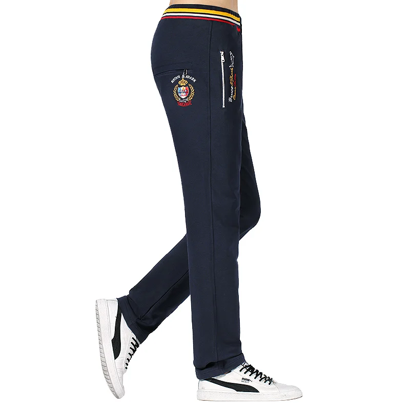 

Shark Brand Men Sport Trousers New Fashion Straight Leg Top quality Men Casual Pants embroidery Cotton All year Wear big size3xl