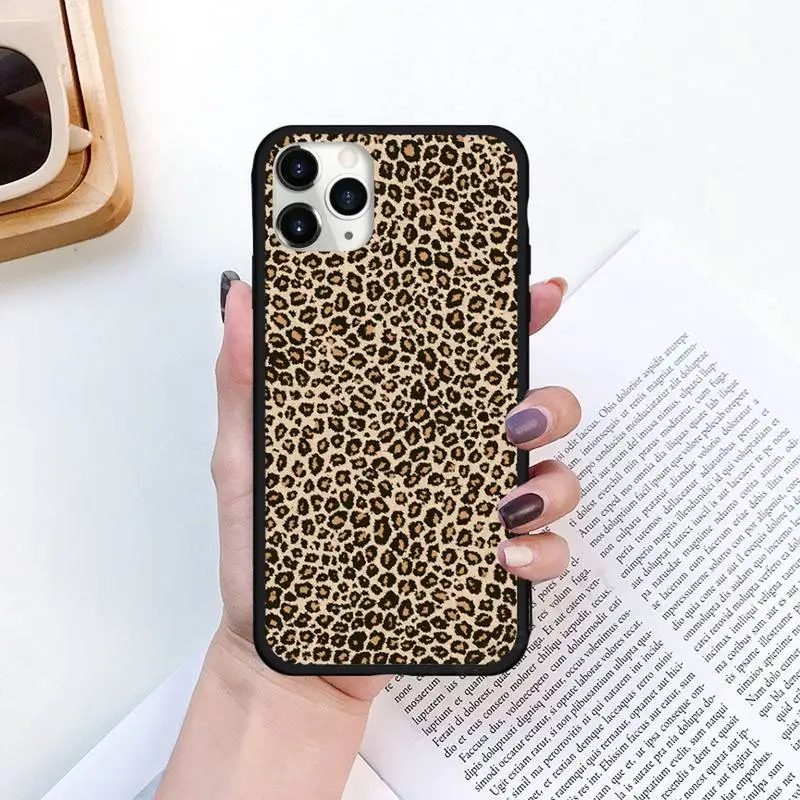 

Leopard Print art pattern Phone Cases for iPhone 11 12 pro XS MAX 8 7 6 6S Plus X 5S SE 2020 XR Luxury brand shell funda coque