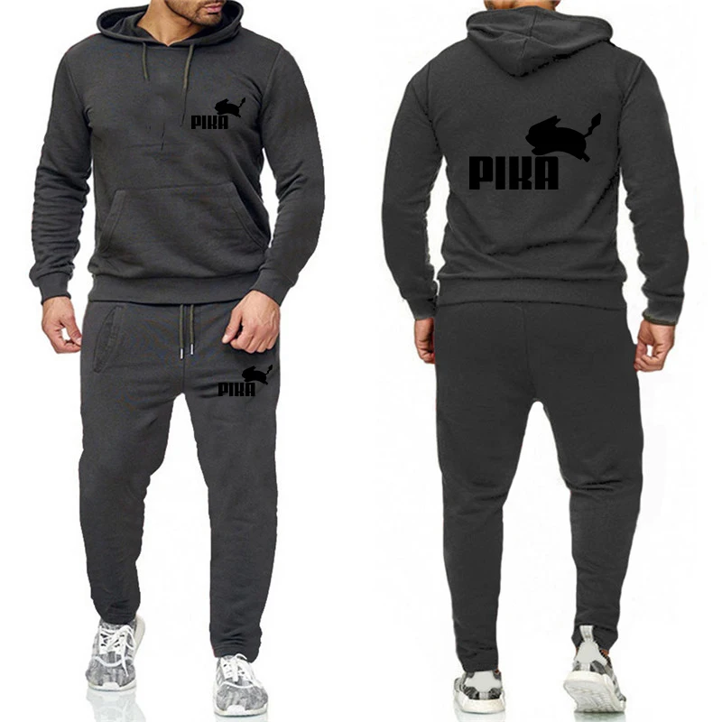 Новая модная брендовая толстовка спортивный костюм с принтом теплые мужские
