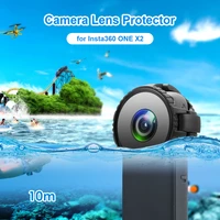 camera lens protective cap cover for insta360 one x2 10m waterproof lens guards upgraded panoramic lens protector accessories