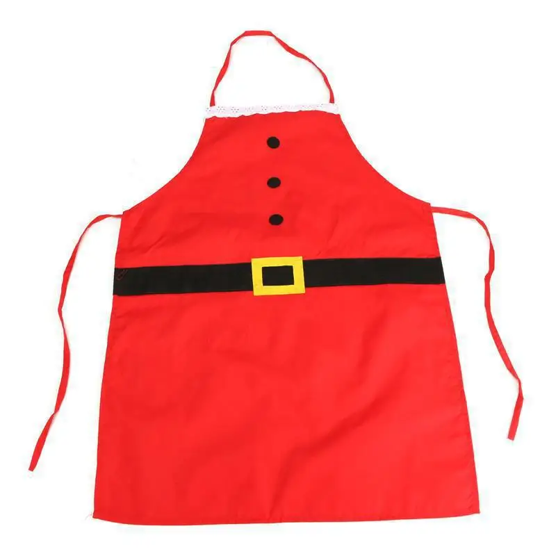 

Christmas Decorations for Home Apron Sanitary Cooking Cleaning Aprons Santa Claus Decor Kitchen House Accessories