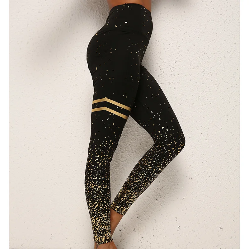 

Bronzed slim leggings plus size high waist ankle-length leggings women moda mujer 2020 winter thermal fitness winter