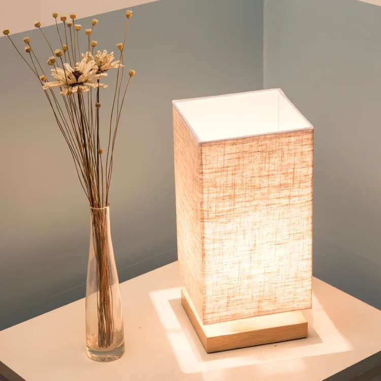 Современный простой льняной абажур основа для настольной лампы из твердой