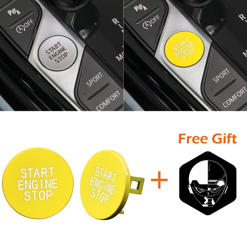 

For Bmw 3 Series G20 X5 X6 G05 G06 G07 G14 G29 F40 F44 Engine Start Stop Button Switch Cover Replace Cap Auto Parts Accessories