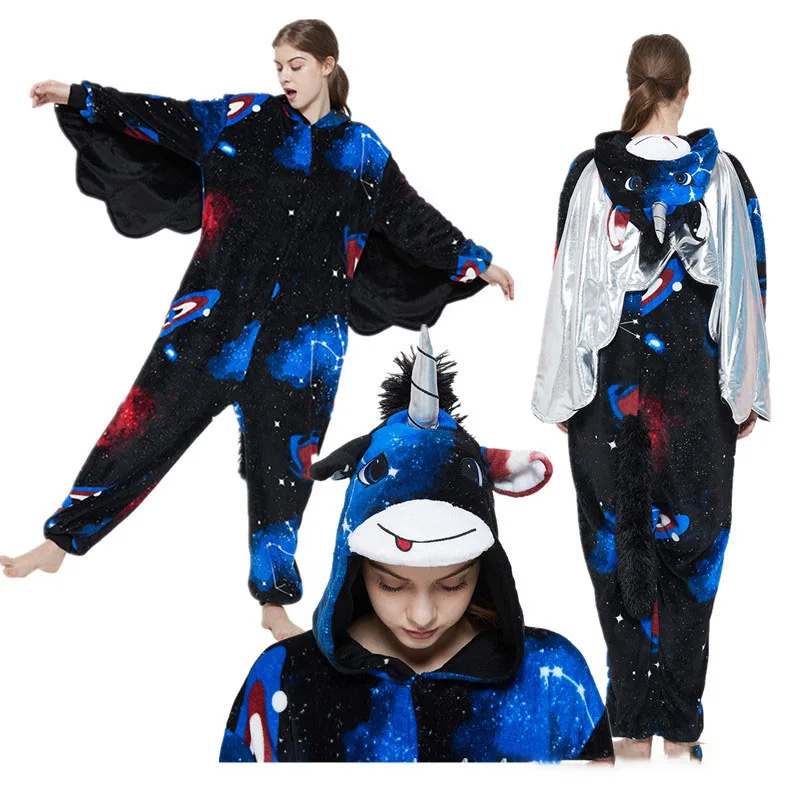 

Kids Children Girls Boys Unicorn Flannel Pajamas Winter Clothing Family Matching Parent Child