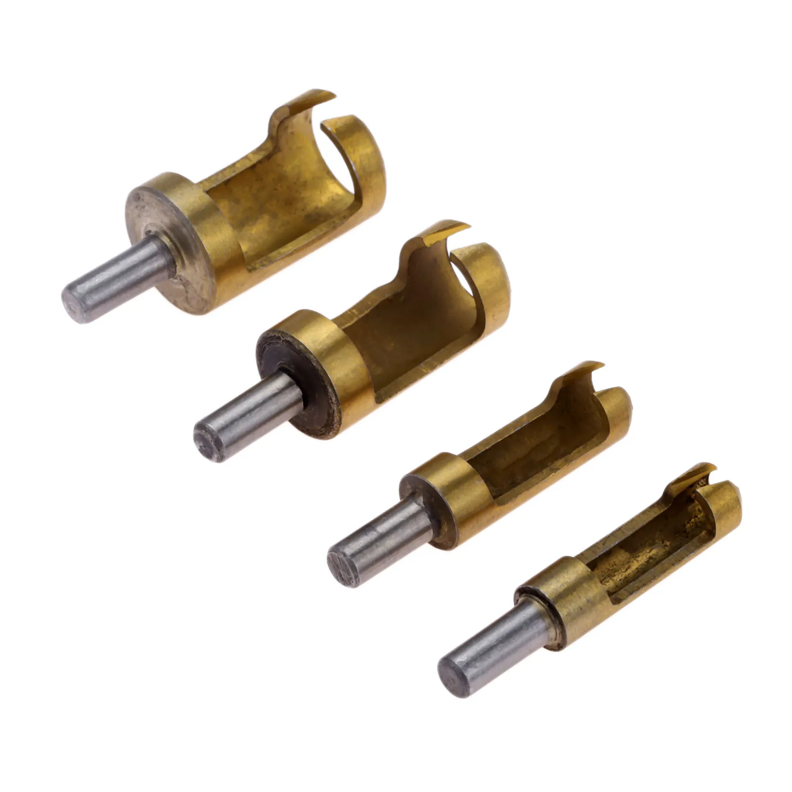 DRELD 4pcs 6/8/13/16mm Barrel Cork Drill Plug Cutter Bit for Wood Tenon Bored Hole Saw Cutting Dowel Maker Woodwoking Tool | Инструменты