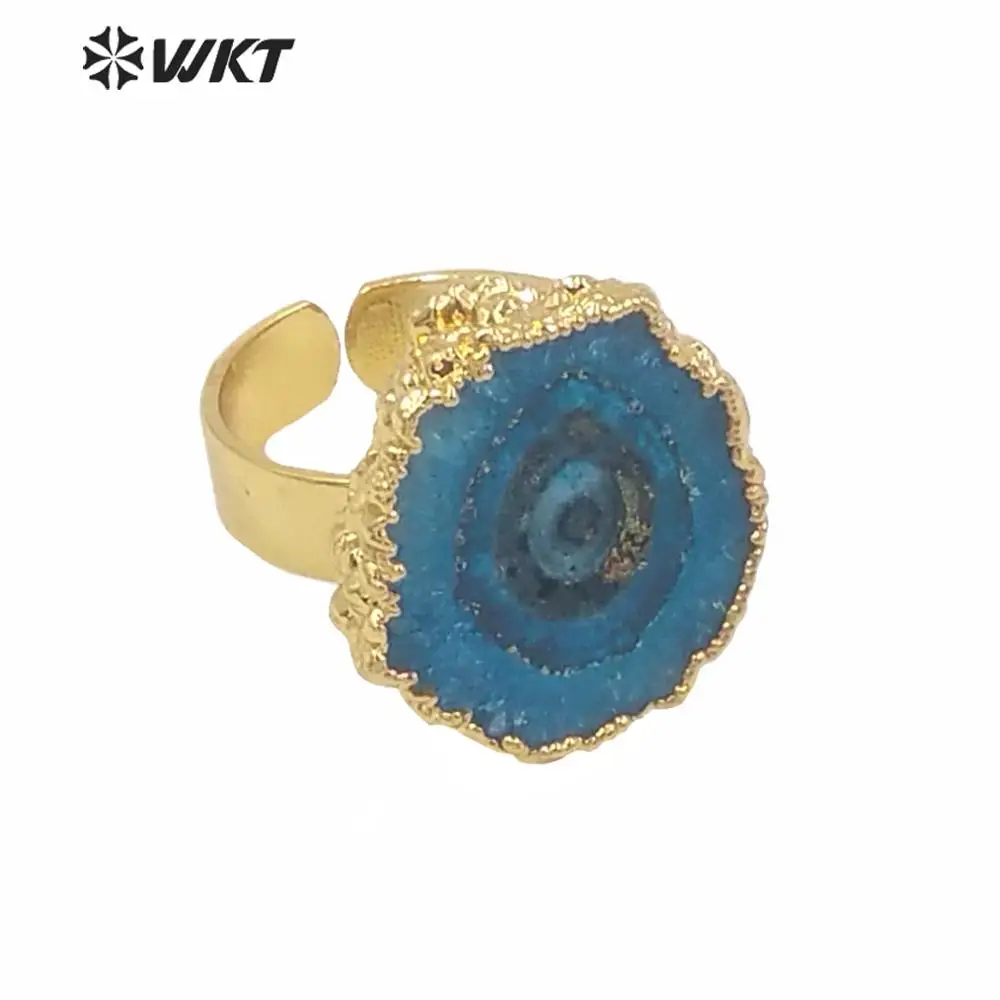 Оптовая продажа кольца из натурального сталактского кварца неправильной формы