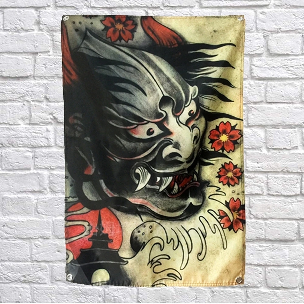 HANNYA японская серия укиё e татуировки плакат свитки драпировки Шторы висит флеш
