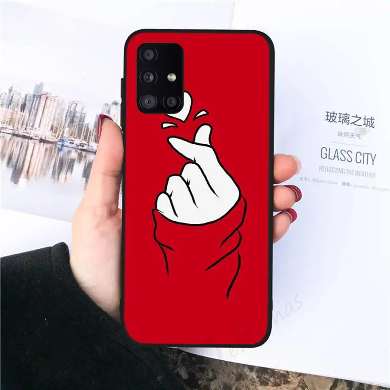 

Animal Red Fundas fashion Phone Case For Samsung galaxy S 7 8 9 10 20 edge A 6 10 20 30 50 51 70 note 10 plus