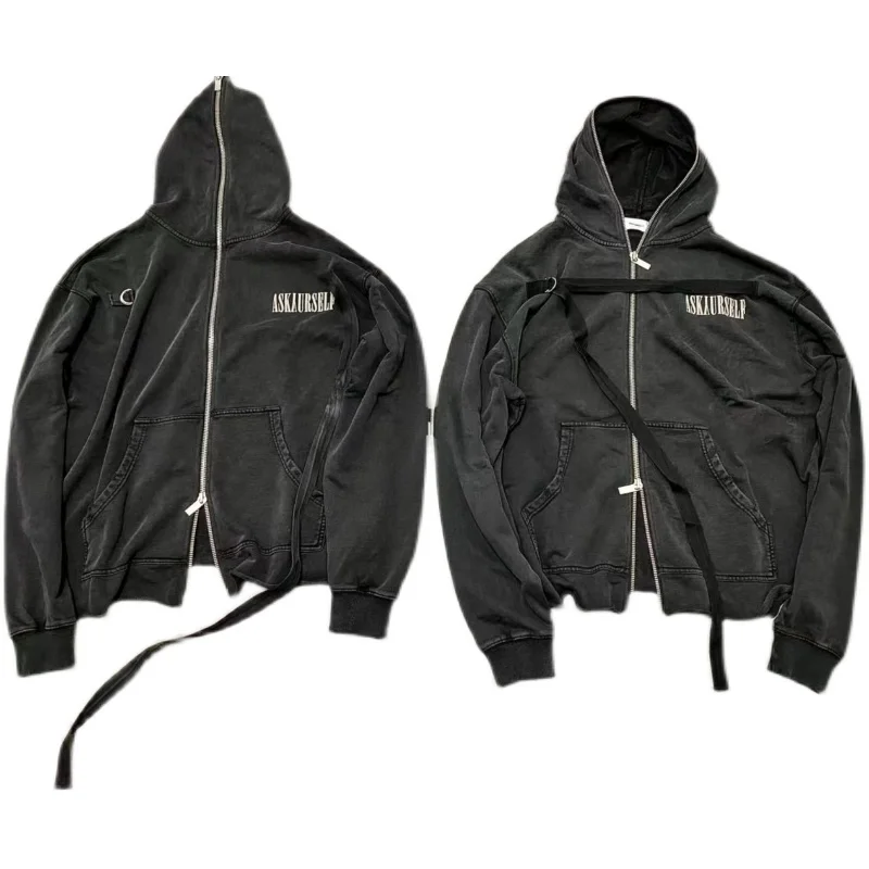 Толстовка с капюшоном ASKYURSELF для мужчин и женщин тактическая завязка на молнии