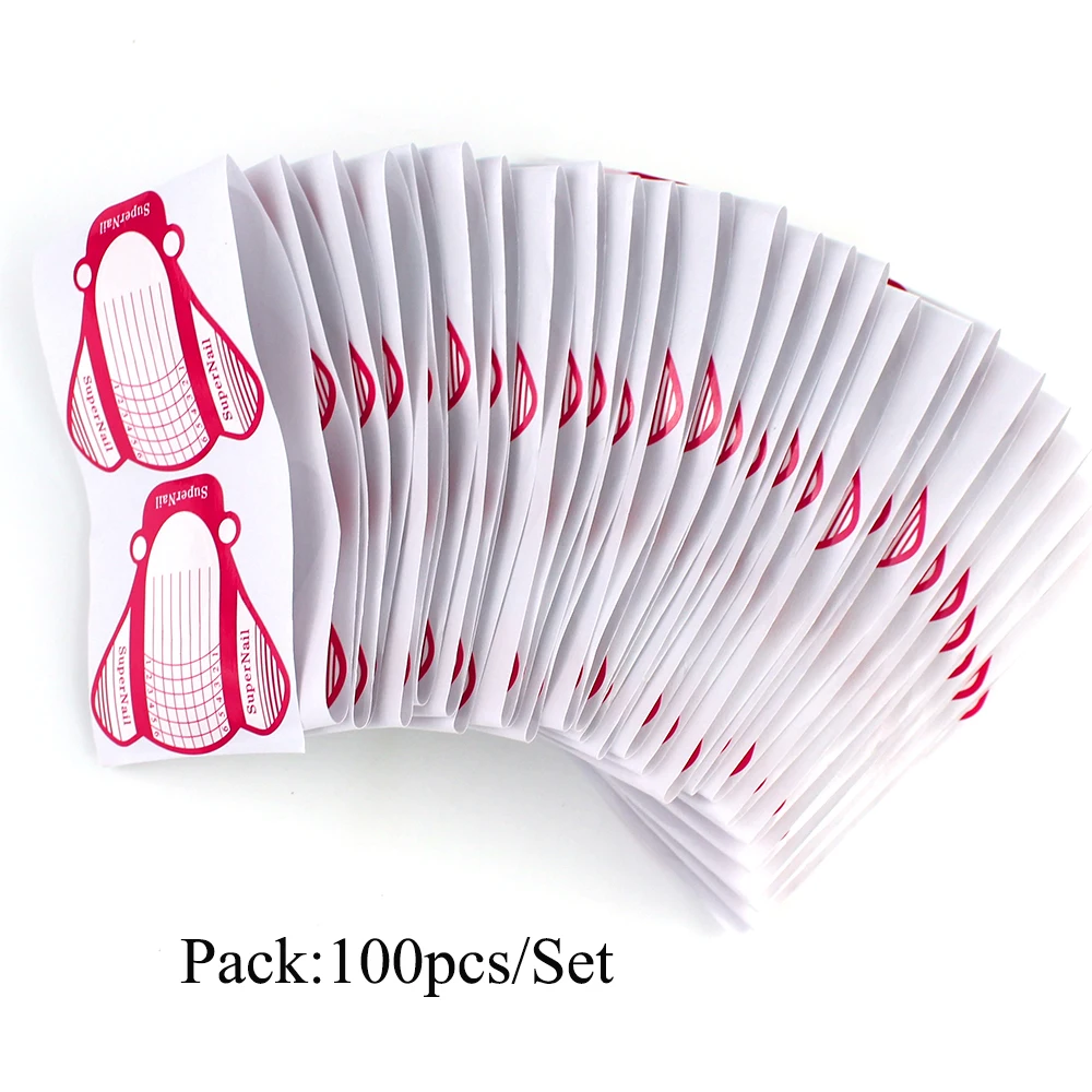 Набор форм для наращивания ногтей акриловые наклейки маникюра 50 шт./100 шт. |