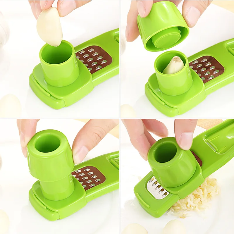 1Pcs Stainless Garlic Press Kitchen Rocker Crusher Tool Household Manual Device Squeezer Ginger Tools | Дом и сад
