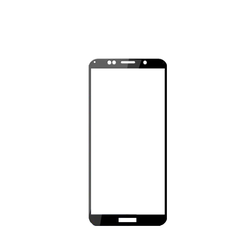 Черный 2 шт закаленное стекло для huawei Y6 /Y6 Prime /Y6 Pro полное покрытие защита экрана закаленное стекло - Цвет: Черный