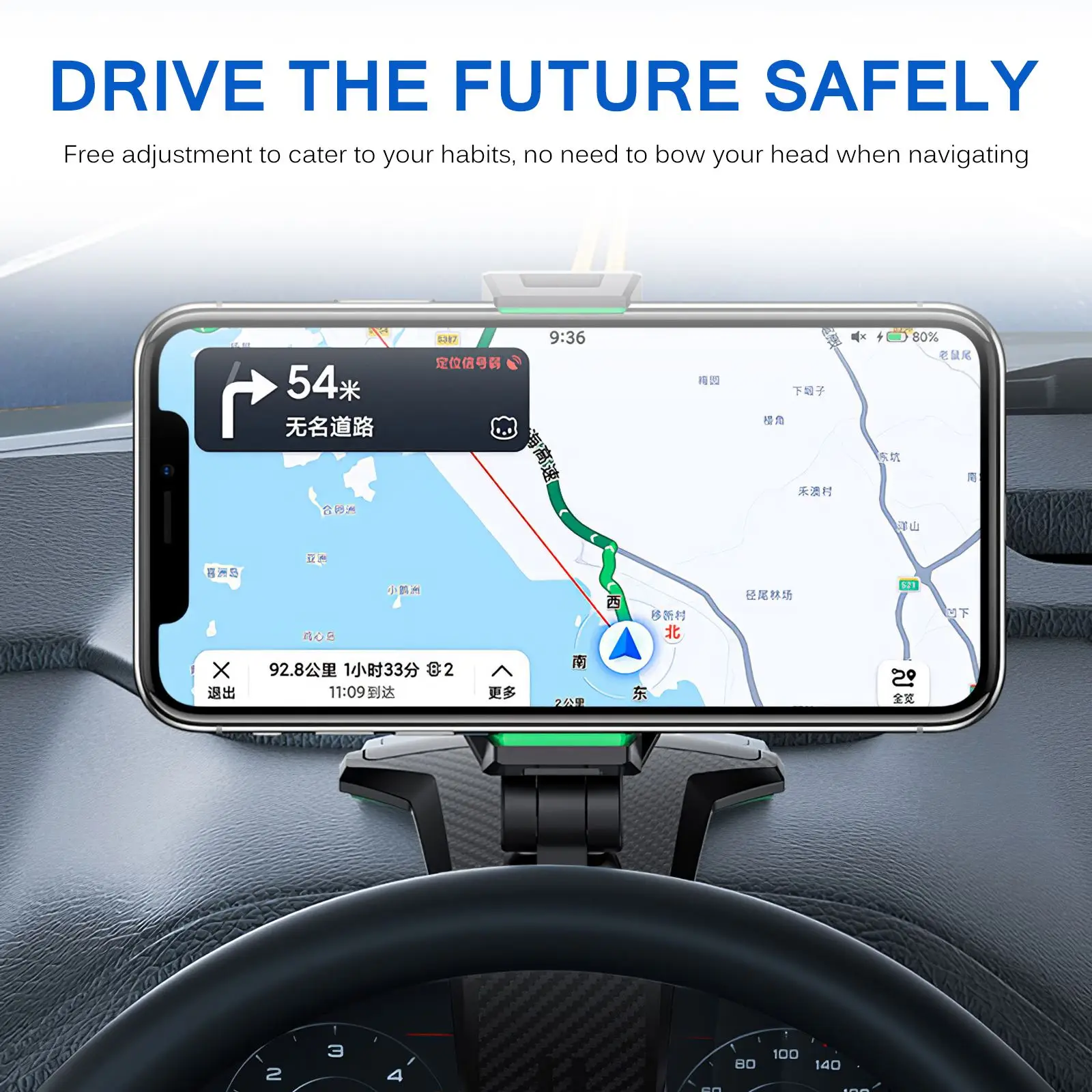 

Держатель для приборной панели, легкая установка, вращение на 360 градусов, штатив для Iphone, Huawei, Samsung