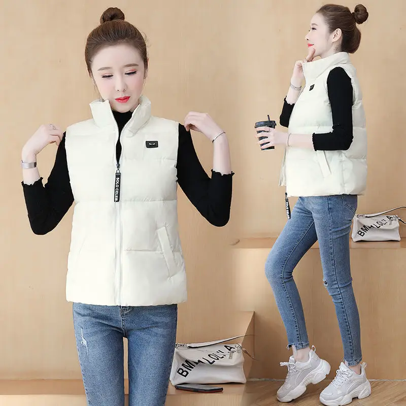 

Winter coat women's down cotton padded vest women's short Korean sleeveless jacket large autumn and winter women's 2020 vest