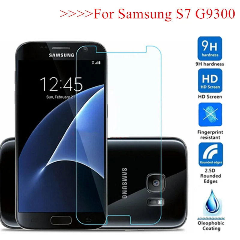 2 шт S7 покрытие 9H закаленное стекло для samsung Galaxy S7 G930F Защита экрана для samsung Galaxy S7 Duos защитная пленка Funda