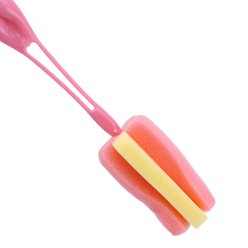 Детская Чистящая губка бутылочки для молока щетка бутылочек с ручкой чистящая