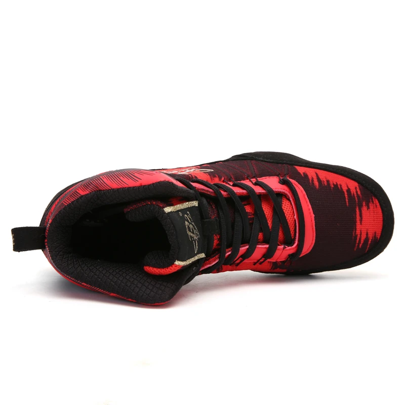 Профессиональная Обувь для борьбы мужчин обувь тренировок из коровьей кожи