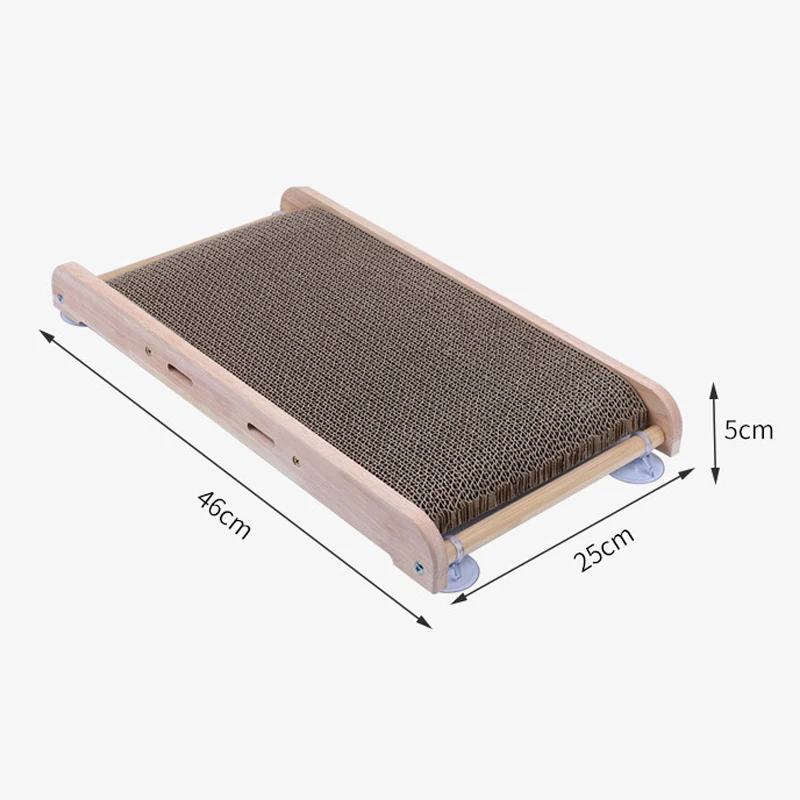 

Corrugated Paper Cat Scratch Board Solid Wood Vertical Grinding Claw Board Sofa Anti-scratch Cat Toy Cat Supplies Pet Training