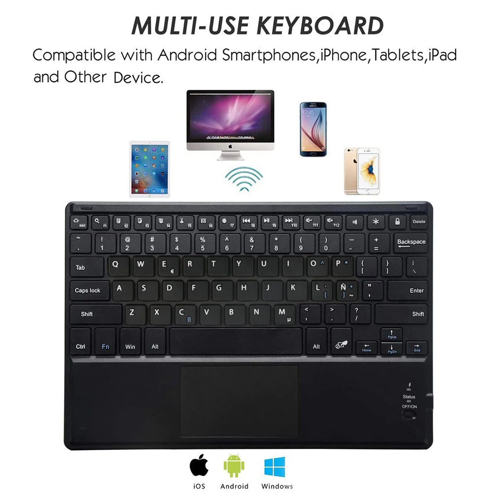 9-10 1 дюймов Магнитный Съемный Bluetooth-чехол для планшета клавиатура iPad Huawei Samsung Lenovo