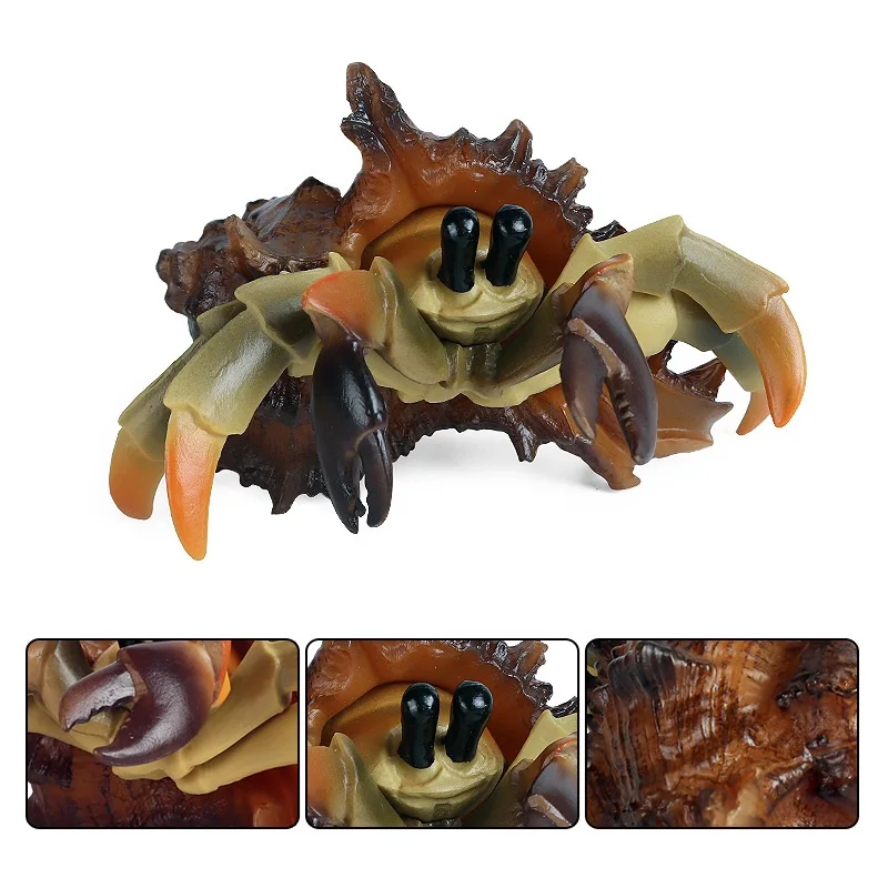 

Simulation Marine Life Model Plastic Solid Seabed Hermit Crab Toy PVC Animals Action Figures Toy Children's Christmas Gift