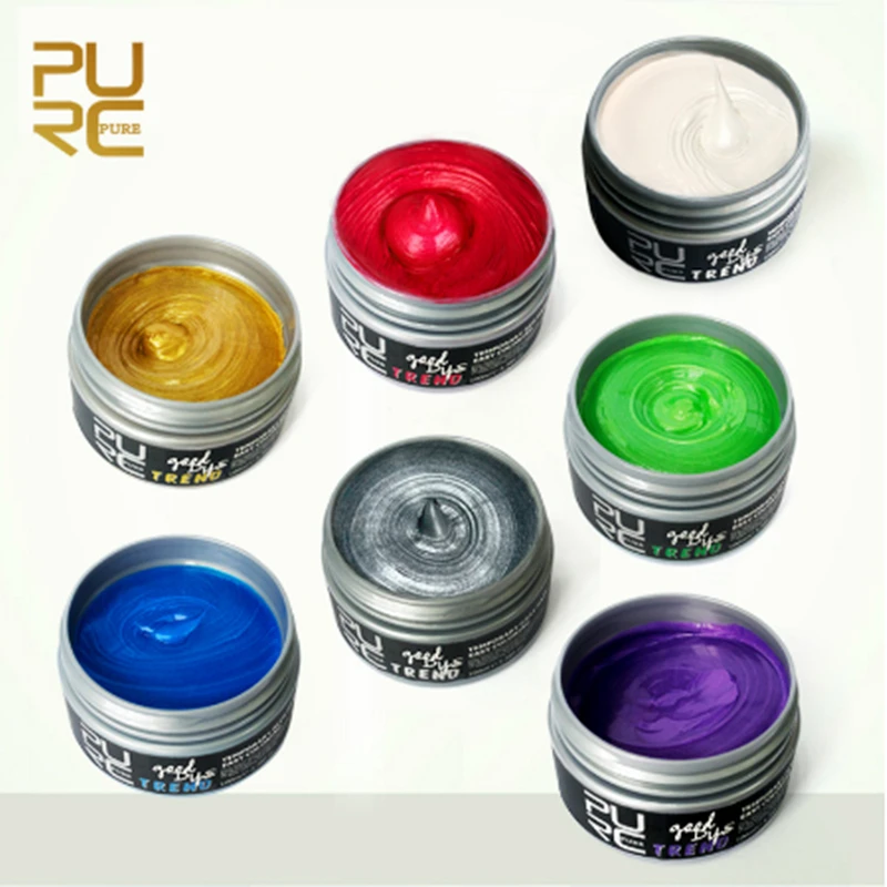 Лидер продаж 2017 хорошая краска для волос PURC 7 цветов 100 мл инстанированная воск