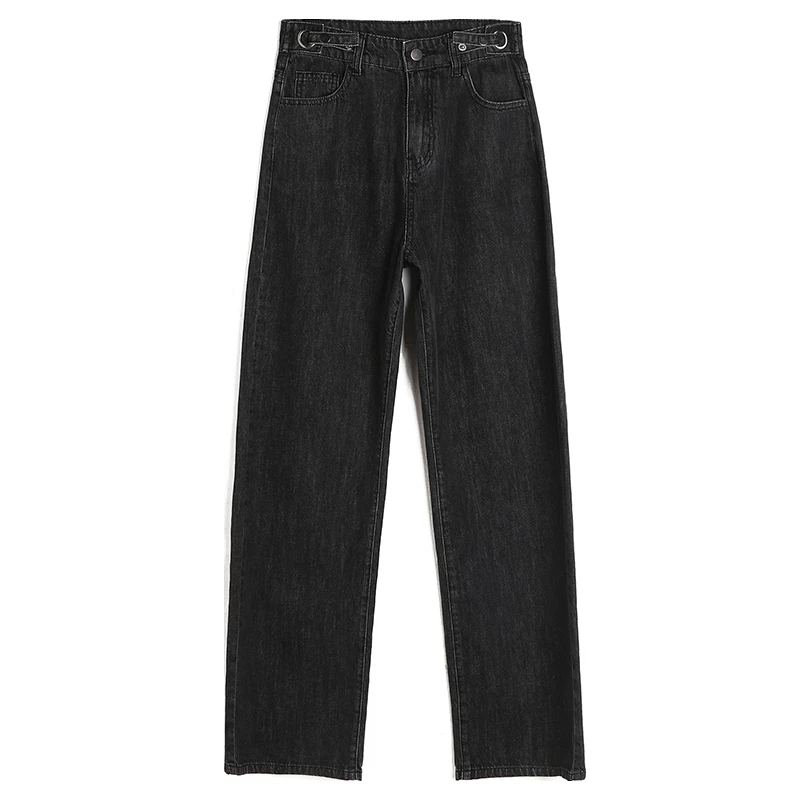 Джинсы GUUZYUVIZ женские с широкими штанинами свободные повседневные штаны из денима