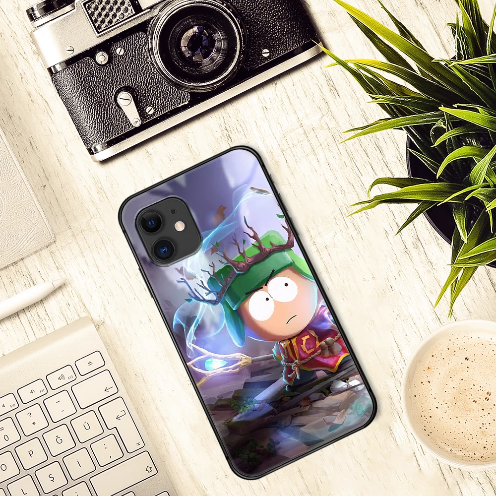 

South-Park Phone Case Cover Hull For iphone 5 5s se 2020 6 6s 7 8 12 mini plus X XS XR 11 PRO MAX black Etui Soft Coque Tpu