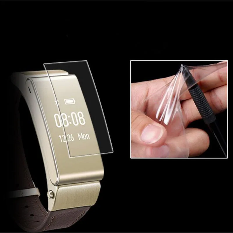 2pcs Anti-shock Soft TPU Ultra Clear Protective Film For Huawei TalkBand Talk Band B3 B2 Smart Wristband Screen Protector Cover