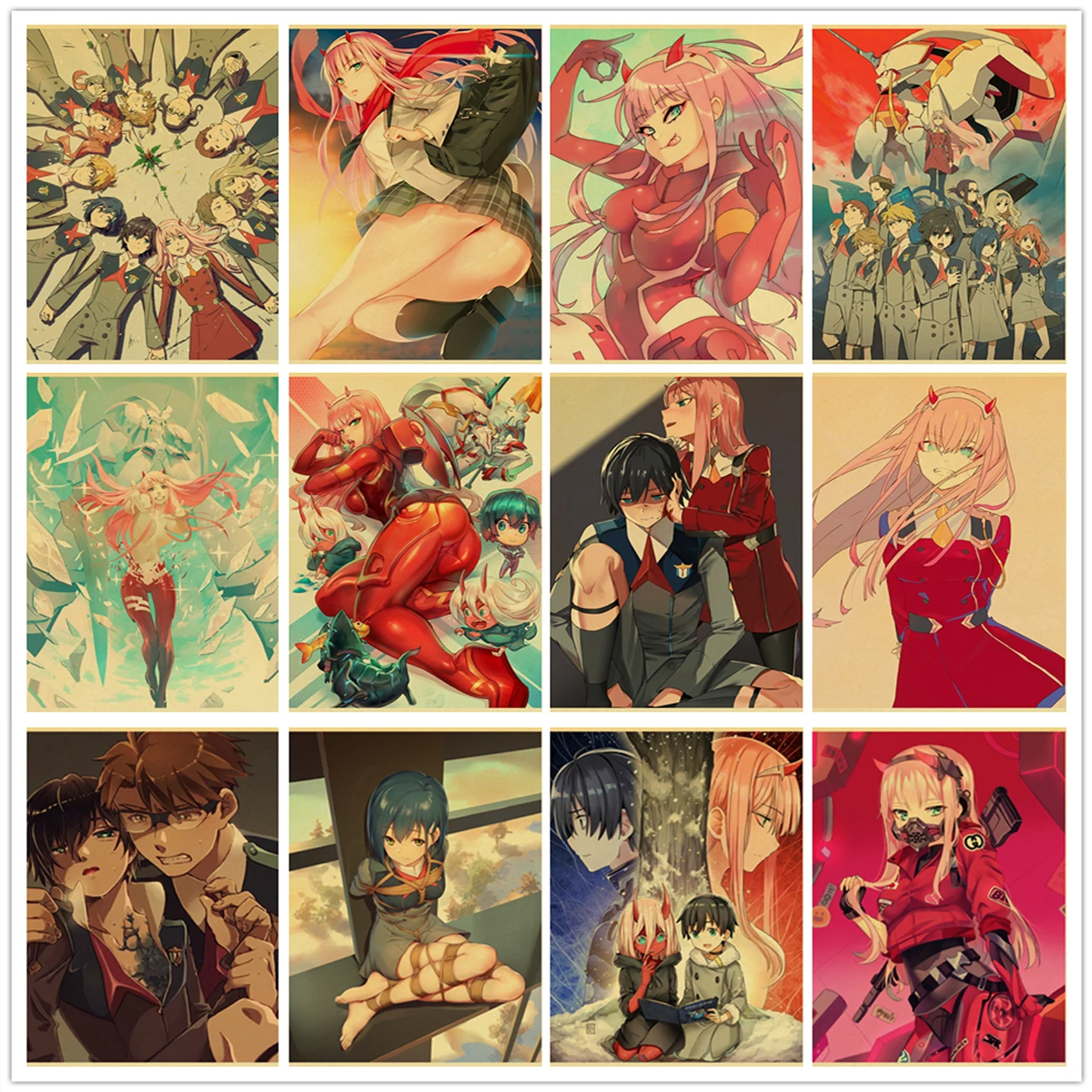 

DARLING In FRANXX DIY Diamond Painting Zero Two Full Diamond Mosaic Kit Set Wall Living Room Decoration Painting Family Bedroom