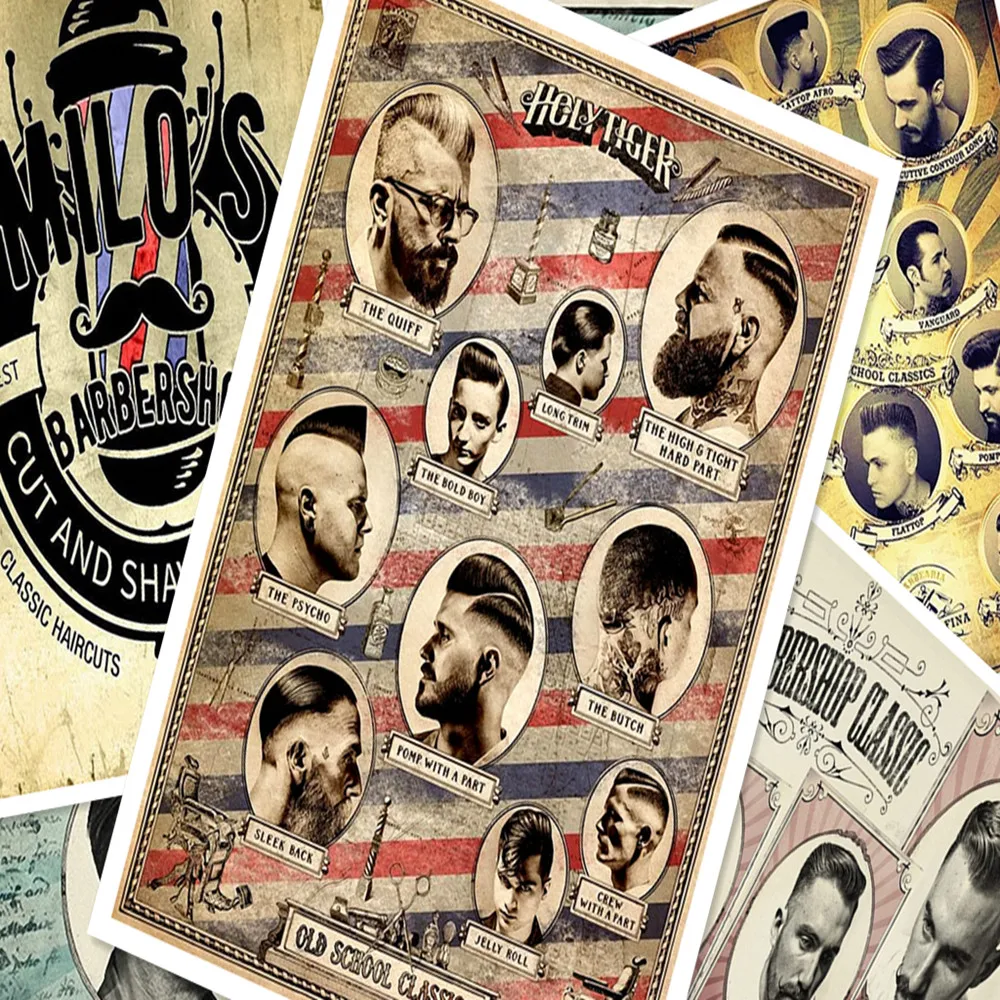 Тату постеры для парикмахерской 30 х42 см|Наклейки на стену| |