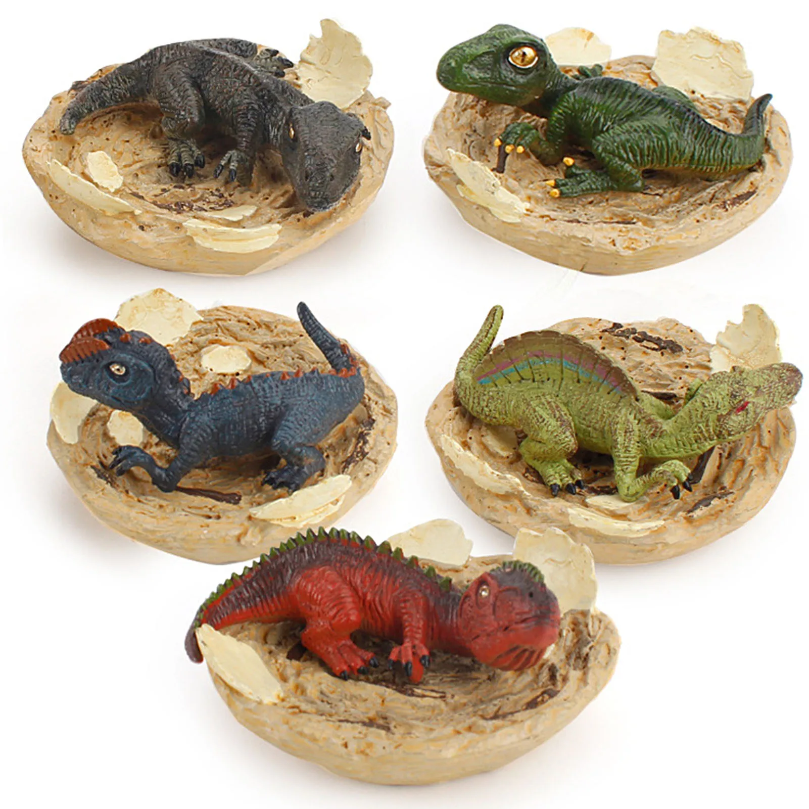 

Simulation Hatched Dinosaur Cub Model Doll Children Gift Desktop Decor Ornament