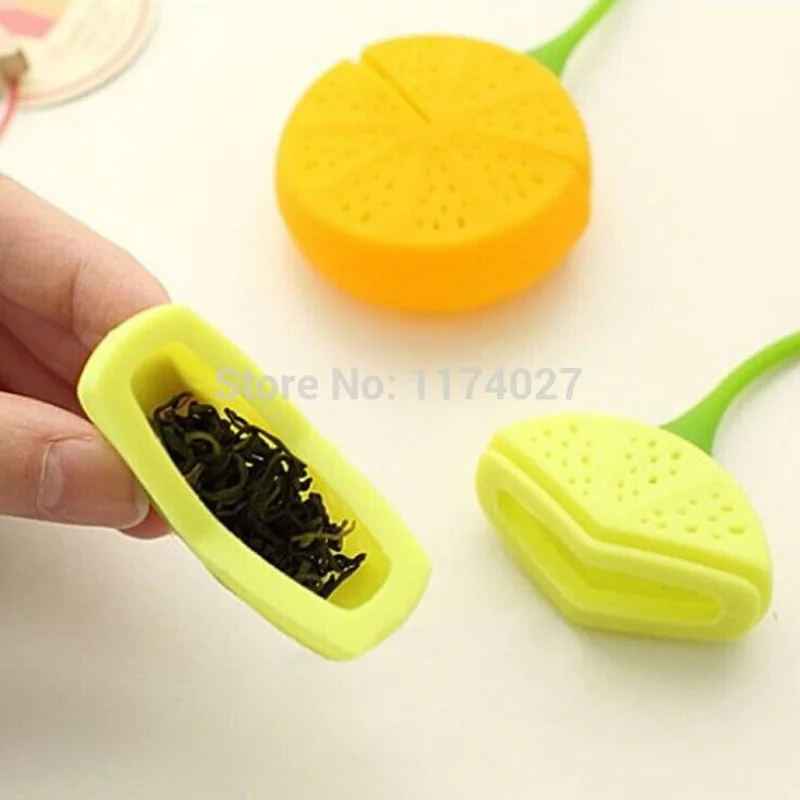 

Hot Sale Cute Lemon Silicone Loose Tea Strainer Herbal Spice Infuser Filter Tools