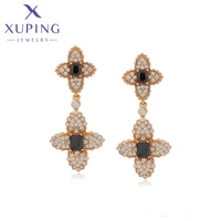 xuping jewelry elegant new arrival flower luxury style gold plated earrings for women a00506751
