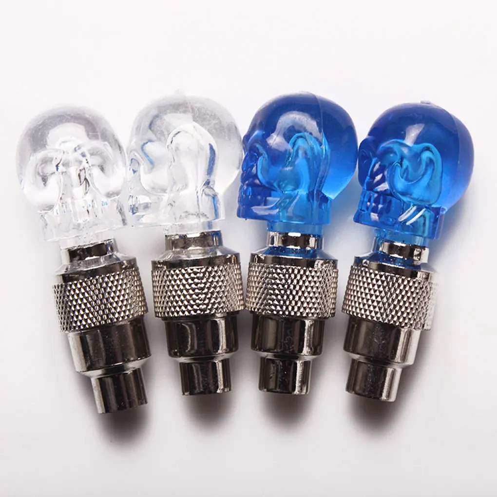 2 шт. велосипедный светильник череп Форма велосипедные шины колпачки