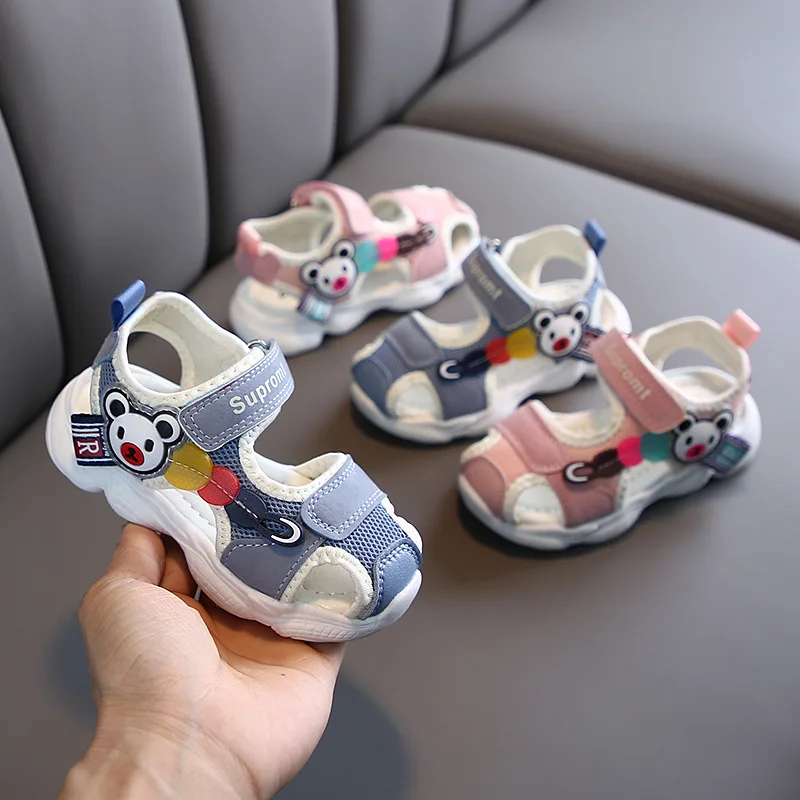 

Детские сандалии; Летняя Новинка; От 0 до 6 лет обувь для малышей; Дышащая легкая Нескользящая обувь на каблуке для малышей