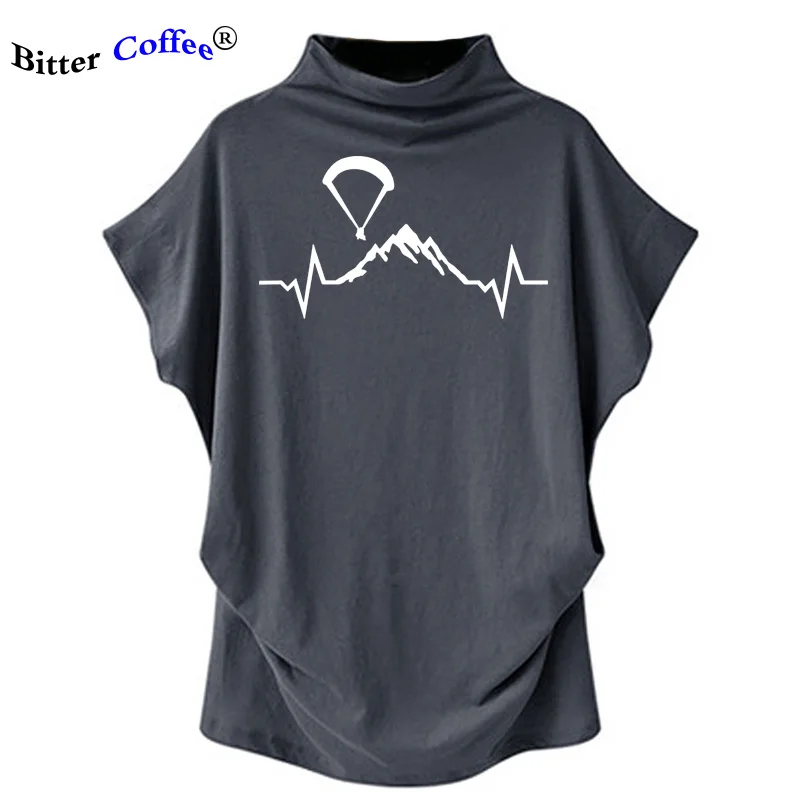 

Женская летняя футболка с рукавом летучая мышь, с рисунком