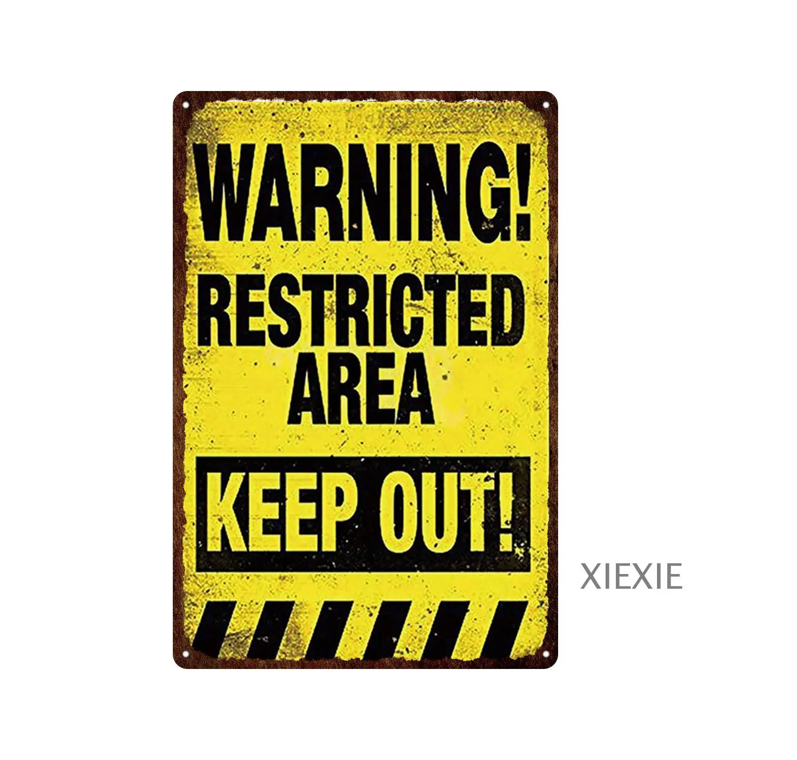 

Warning Metal Signs Retro Tin Sign Free Wifi Caution Poster Vintage Metal Plate Poster Plate for Bar House Living Room