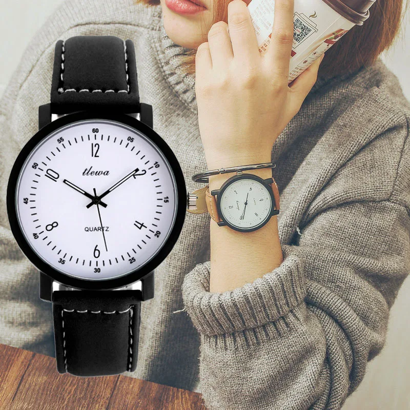 

Nice Pop Watch Women Fashion Casual Frosted Leather Belt Watches Ladies Watch Quartz Clock Dress Wristwatches Lady Watch