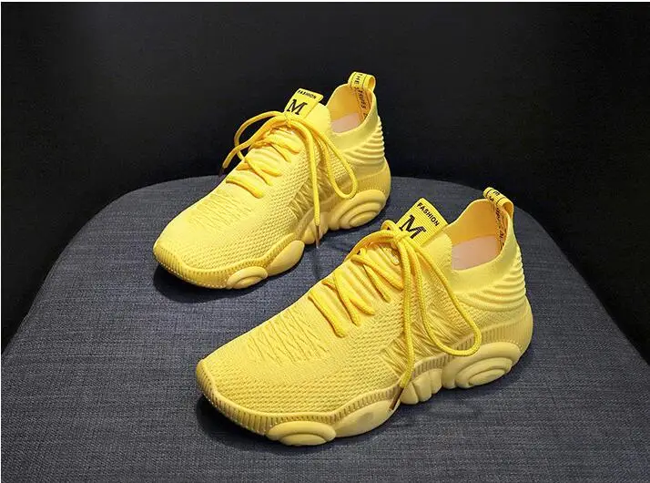 

Breathable women shoes designer sneakers tenis running shoes Flying air mesh zapatillas mujer chaussure femme