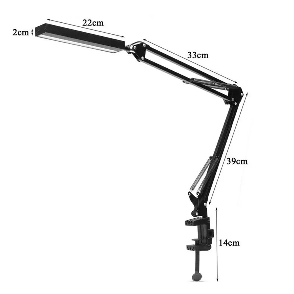 

LED Table Lamp Electric or Rechargeable LED Desk Lamp Long Arm Touch Control Dimmable Indoor Lighting for Home Bedroom Reading
