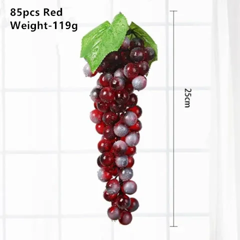 

Искусственный виноград, 85 шт./связка, пластиковые искусственные фрукты для украшения дома и сада, аксессуары для дня рождения, свадьбы, вече...