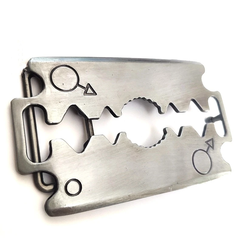 Классическая металлическая пряжка для ремня сделай сам модель бритвы 3D