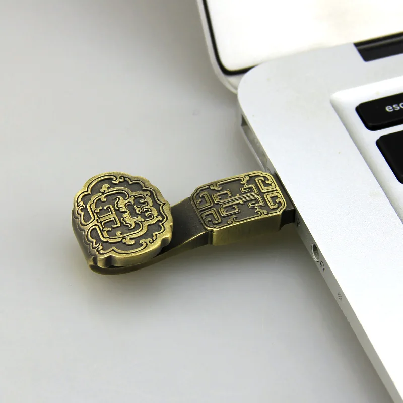 tangfoo 8g usb flash drive storage disk memory stick disk creative vintage gifts chinese style lucky business gifts metal crafts free global shipping