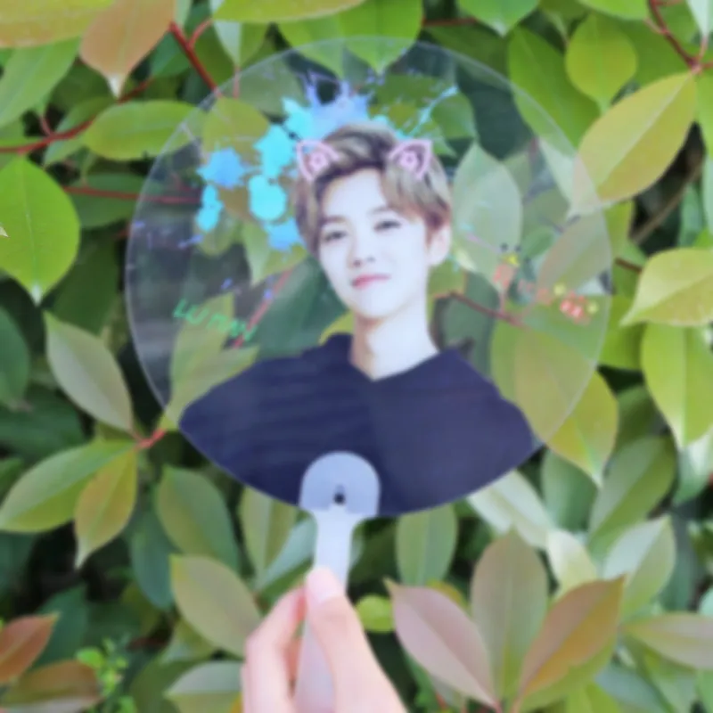 [MYKPOP]KPOP Transparent Fan Small KPOP Accessories Fans Gift Collection E9 SA18050411 | Игрушки и хобби