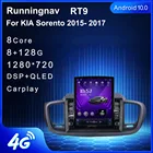 Runningnav для KIA Sorento 2015 2016 2017 Tesla Тип Android автомобильное радио мультимедийный видеоплеер навигация GPS